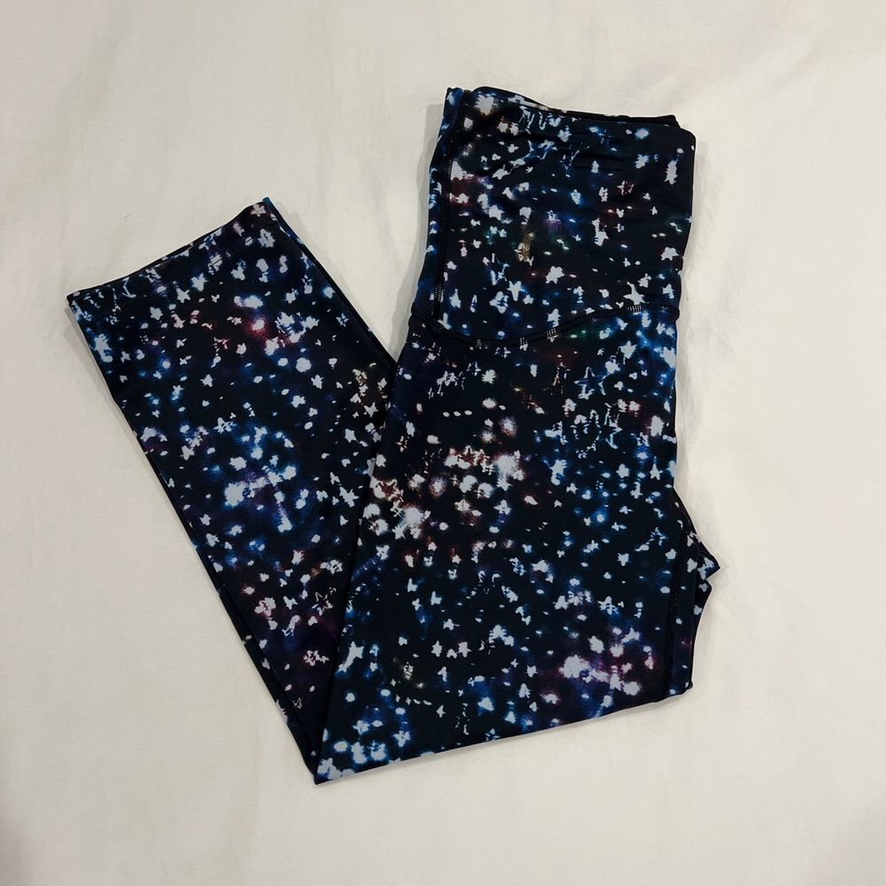 SPANX Galaxy Print Capri Leggings | High Rise Shaping | Size M